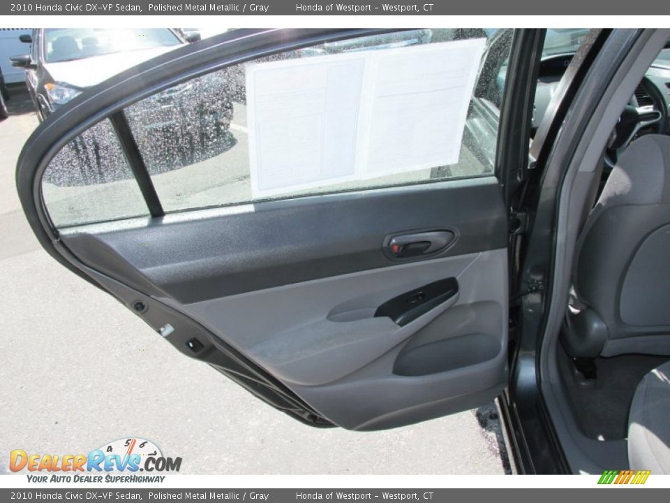 2010 Honda Civic DX-VP Sedan Polished Metal Metallic / Gray Photo #20
