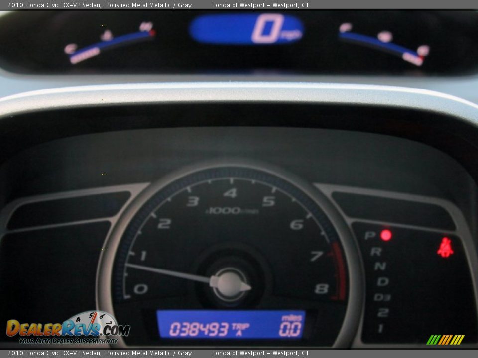 2010 Honda Civic DX-VP Sedan Polished Metal Metallic / Gray Photo #24