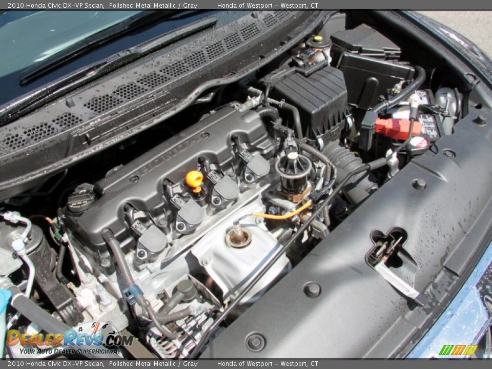 2010 Honda Civic DX-VP Sedan Polished Metal Metallic / Gray Photo #25