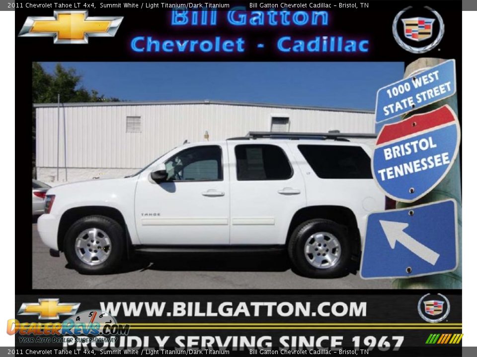 2011 Chevrolet Tahoe LT 4x4 Summit White / Light Titanium/Dark Titanium Photo #1