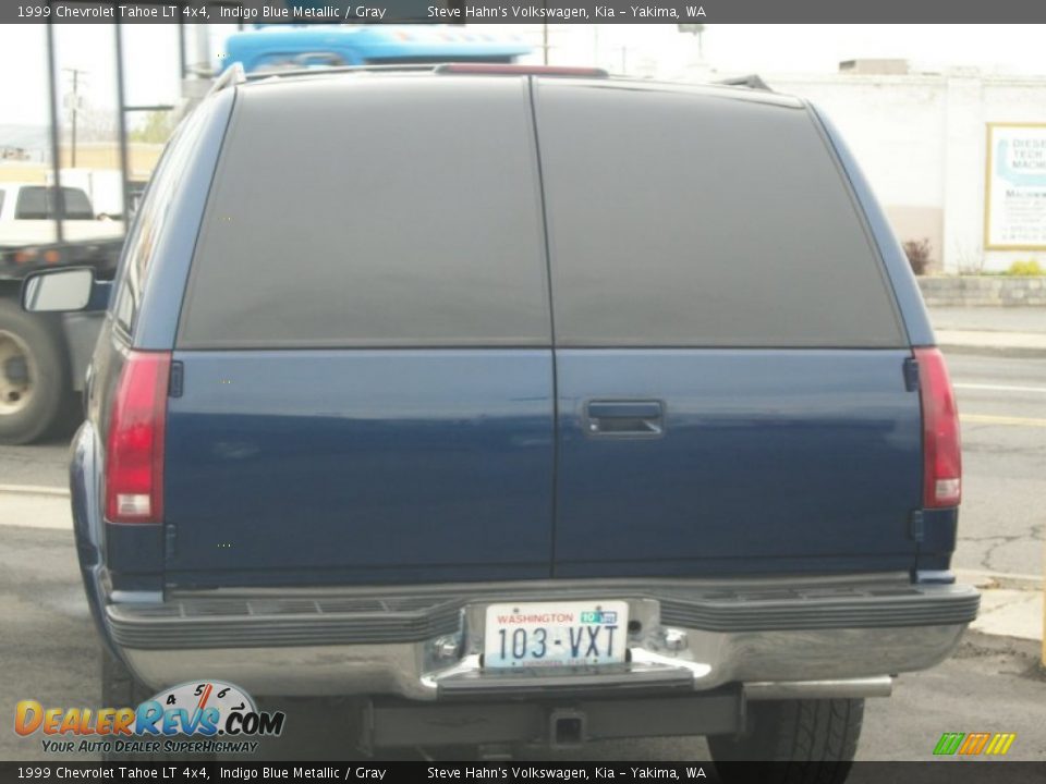 1999 Chevrolet Tahoe LT 4x4 Indigo Blue Metallic / Gray Photo #3