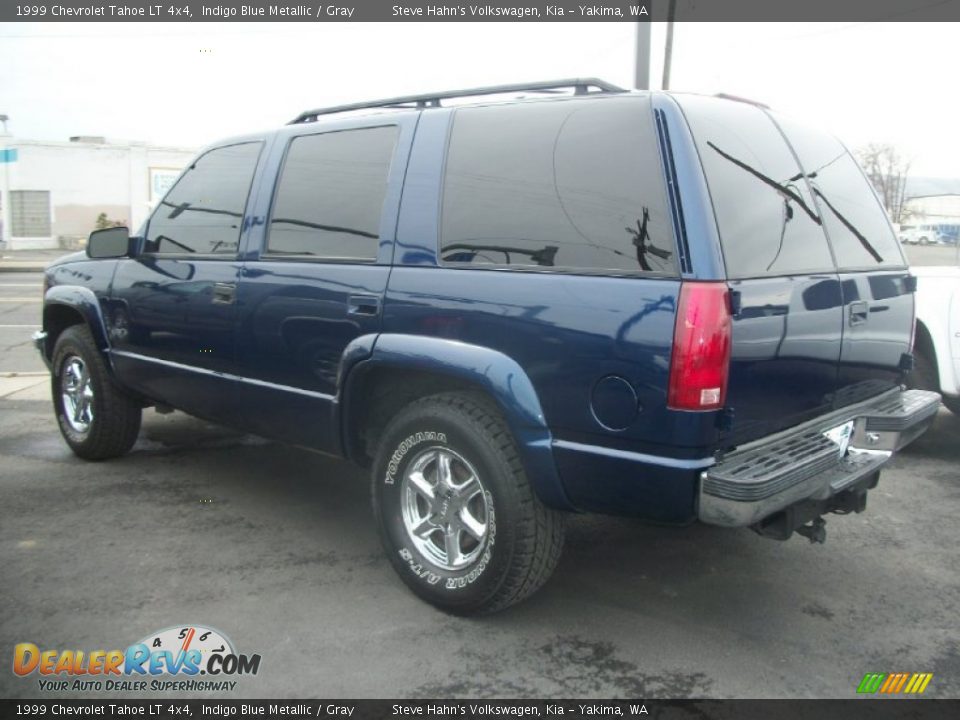 1999 Chevrolet Tahoe LT 4x4 Indigo Blue Metallic / Gray Photo #4
