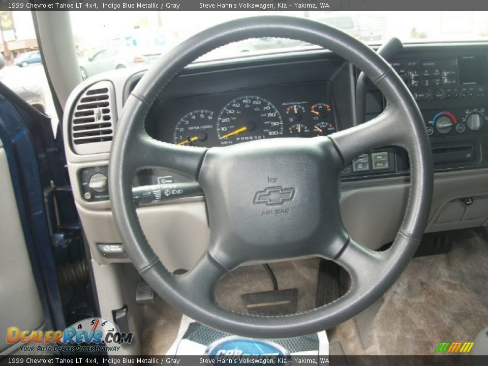 1999 Chevrolet Tahoe LT 4x4 Indigo Blue Metallic / Gray Photo #12