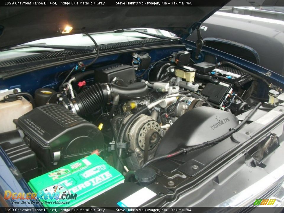 1999 Chevrolet Tahoe LT 4x4 Indigo Blue Metallic / Gray Photo #32