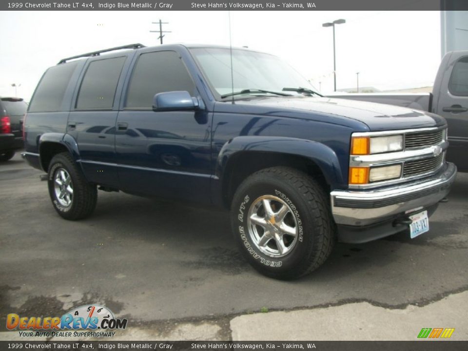 1999 Chevrolet Tahoe LT 4x4 Indigo Blue Metallic / Gray Photo #33