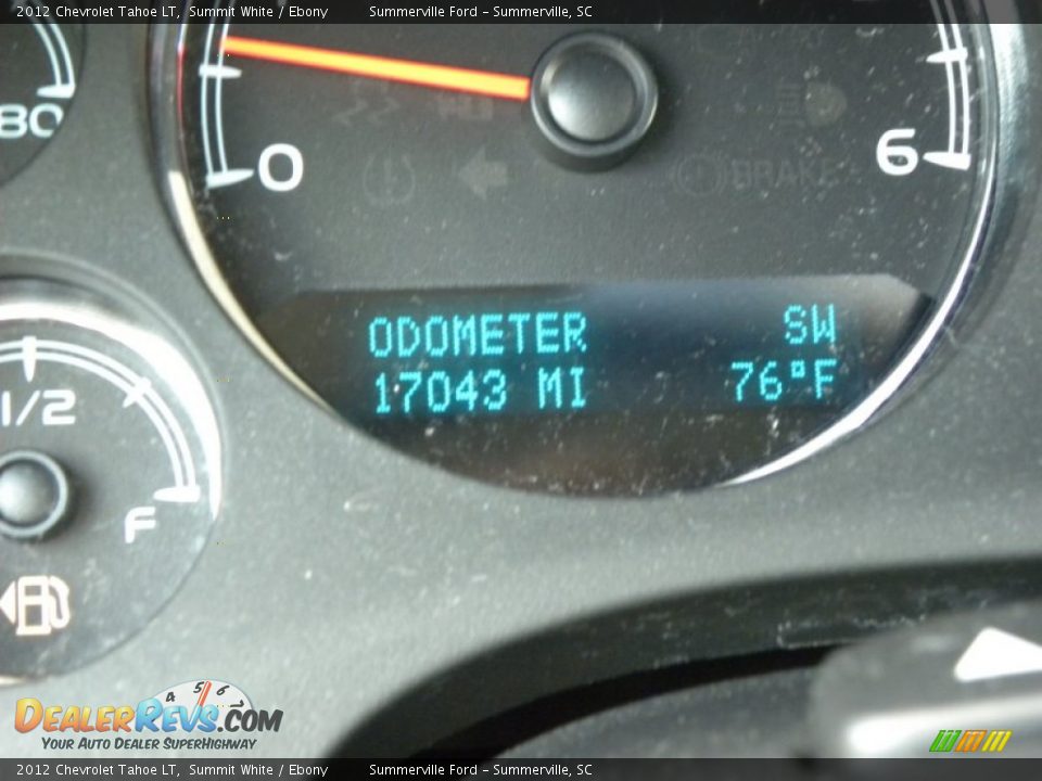 2012 Chevrolet Tahoe LT Summit White / Ebony Photo #24