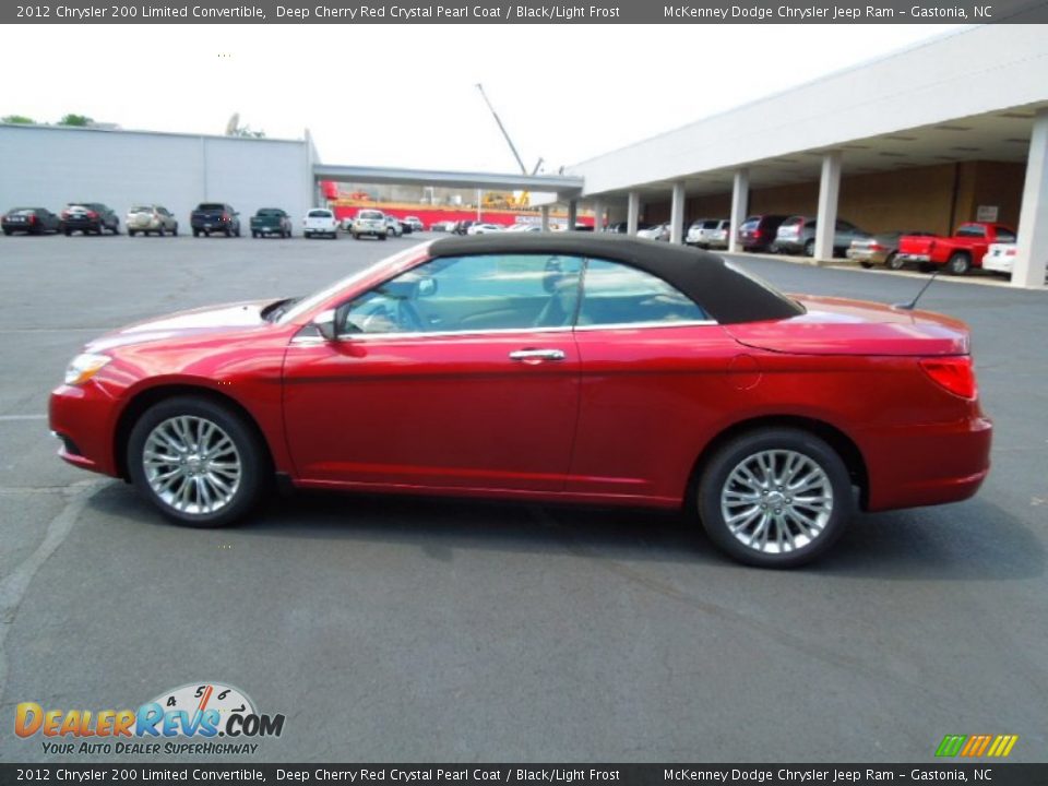 2012 Chrysler 200 Limited Convertible Deep Cherry Red Crystal Pearl Coat / Black/Light Frost Photo #4