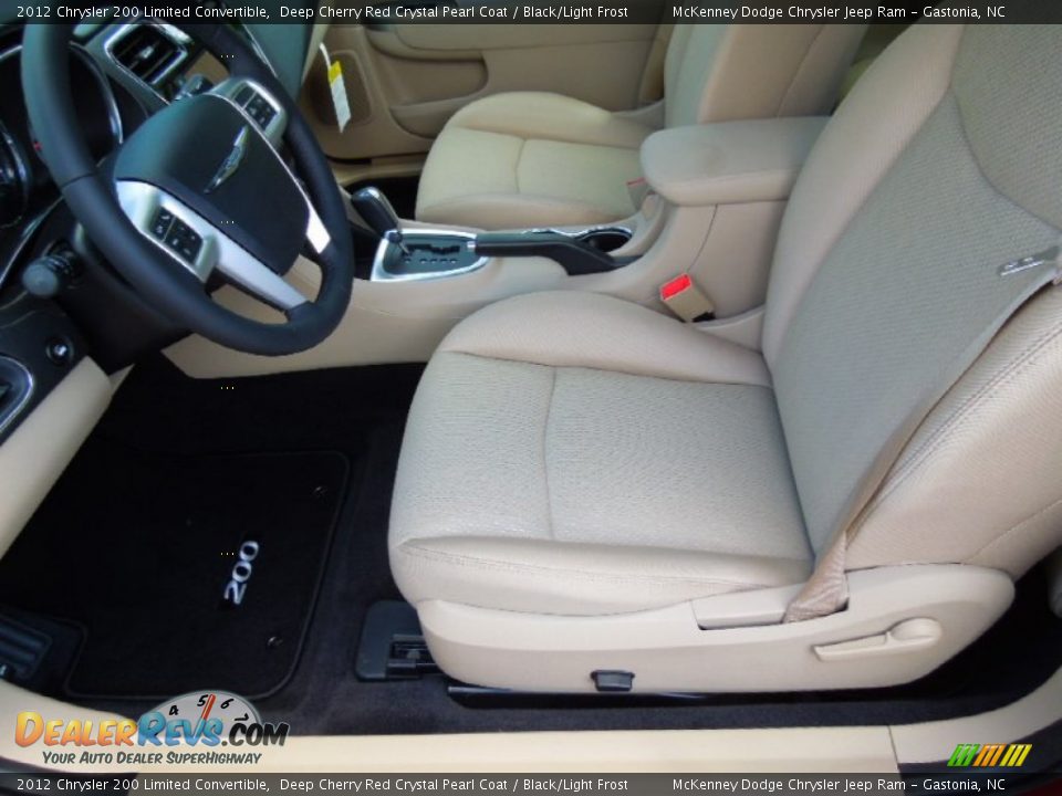 2012 Chrysler 200 Limited Convertible Deep Cherry Red Crystal Pearl Coat / Black/Light Frost Photo #8