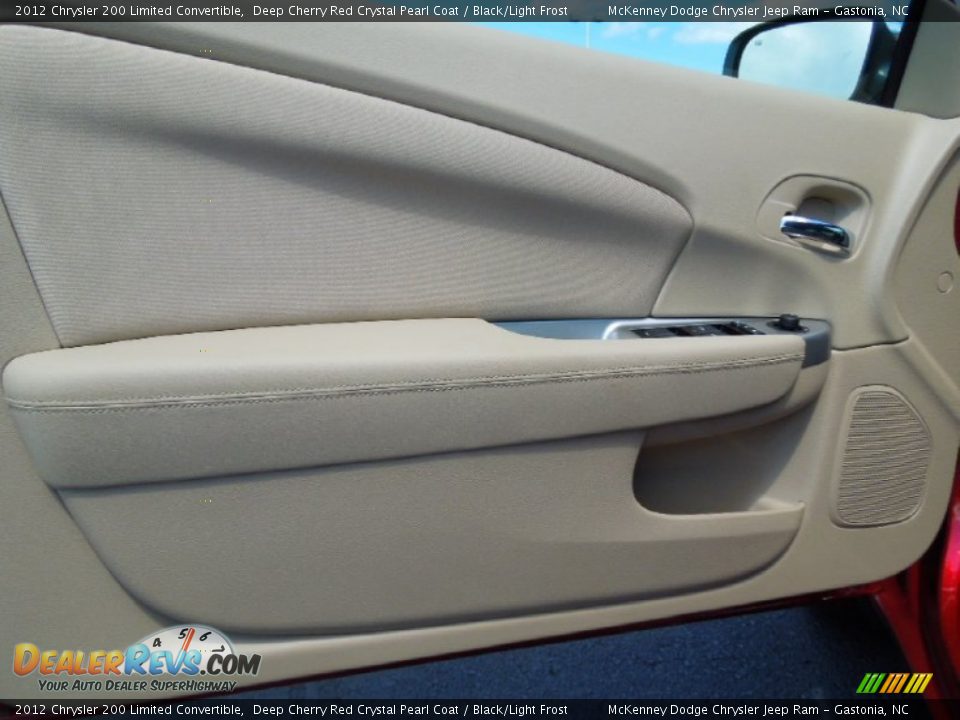 2012 Chrysler 200 Limited Convertible Deep Cherry Red Crystal Pearl Coat / Black/Light Frost Photo #10
