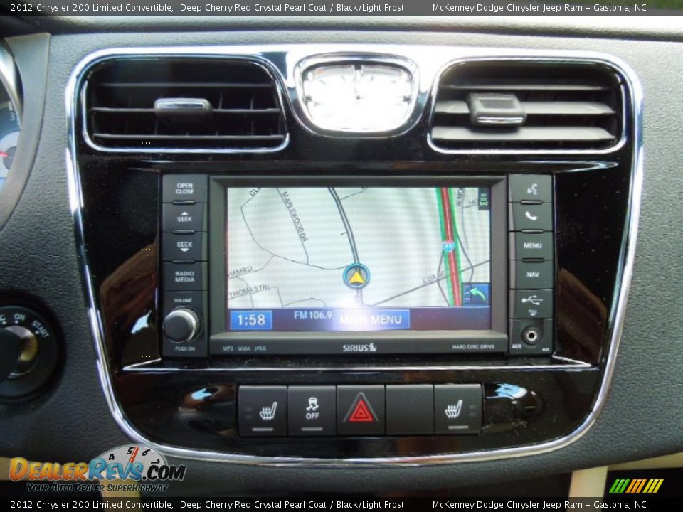 Navigation of 2012 Chrysler 200 Limited Convertible Photo #12