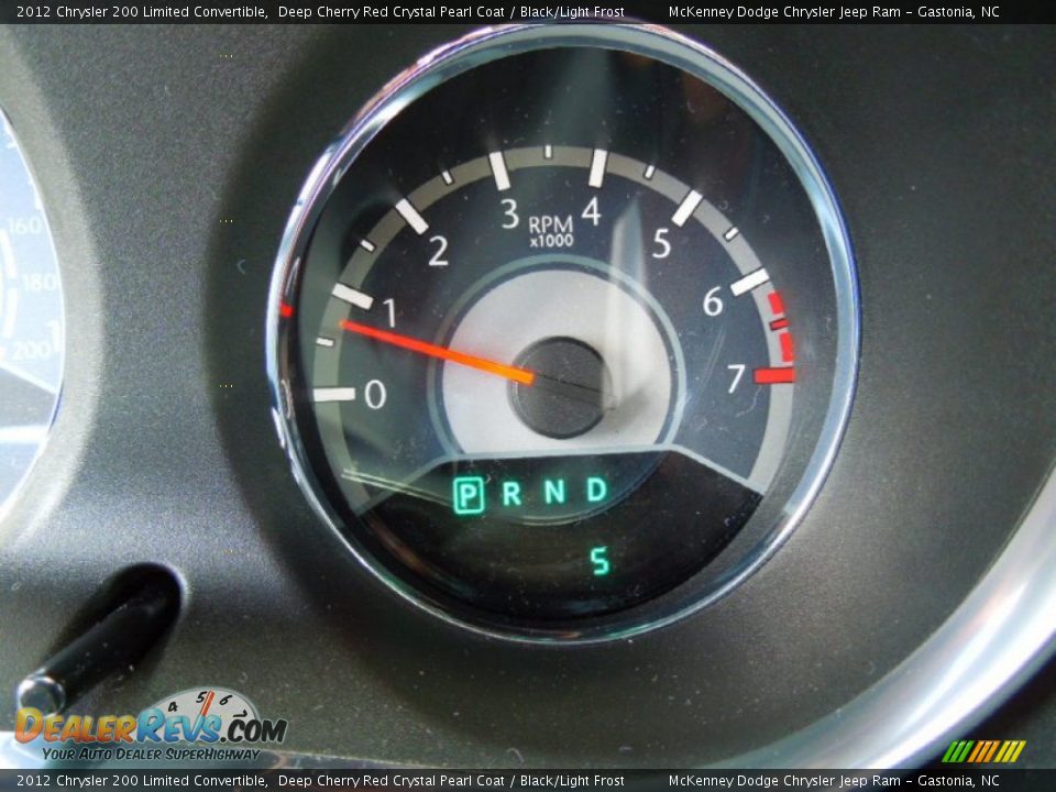 2012 Chrysler 200 Limited Convertible Deep Cherry Red Crystal Pearl Coat / Black/Light Frost Photo #14