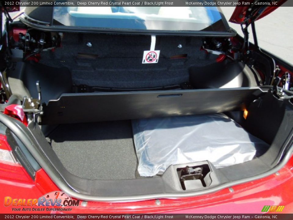 2012 Chrysler 200 Limited Convertible Deep Cherry Red Crystal Pearl Coat / Black/Light Frost Photo #15