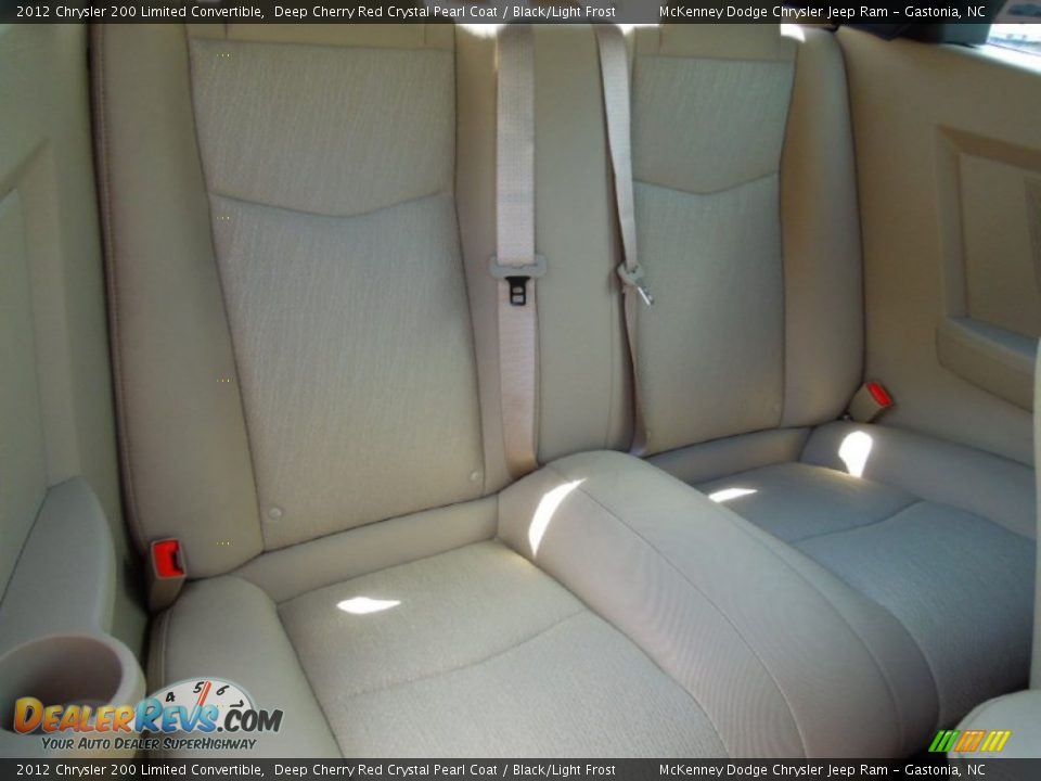 2012 Chrysler 200 Limited Convertible Deep Cherry Red Crystal Pearl Coat / Black/Light Frost Photo #16