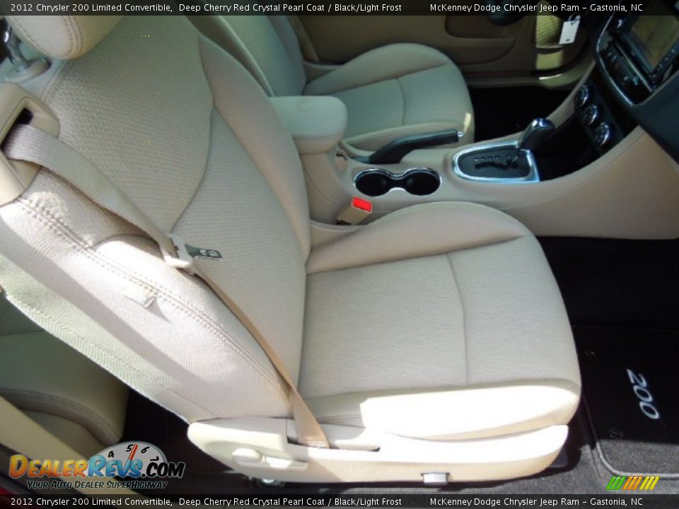 2012 Chrysler 200 Limited Convertible Deep Cherry Red Crystal Pearl Coat / Black/Light Frost Photo #17