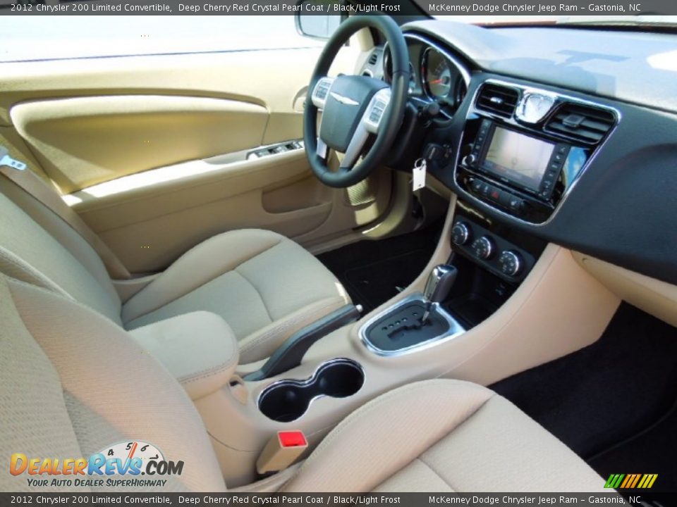 Black/Light Frost Interior - 2012 Chrysler 200 Limited Convertible Photo #18