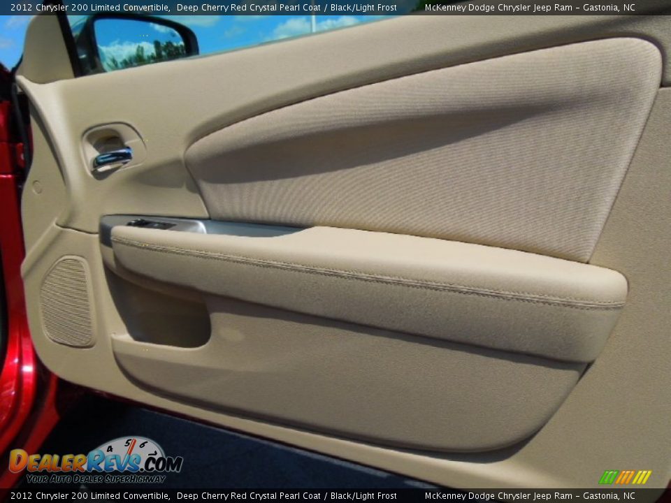 2012 Chrysler 200 Limited Convertible Deep Cherry Red Crystal Pearl Coat / Black/Light Frost Photo #19
