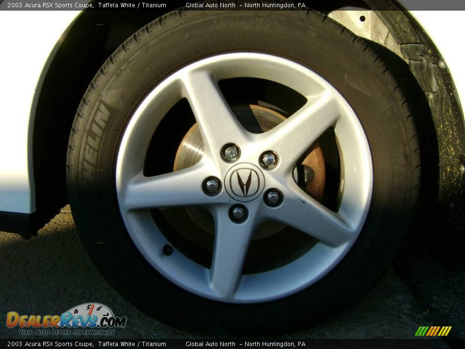 2003 Acura RSX Sports Coupe Taffeta White / Titanium Photo #10