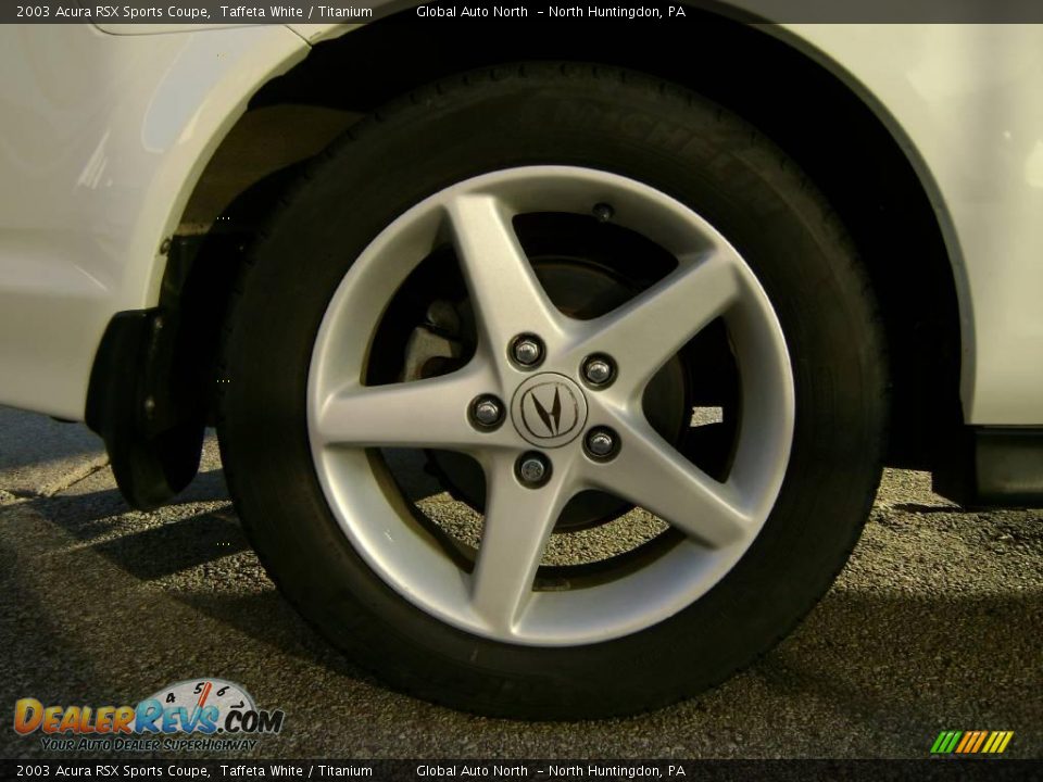 2003 Acura RSX Sports Coupe Taffeta White / Titanium Photo #12