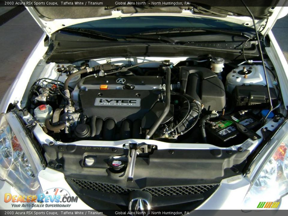2003 Acura RSX Sports Coupe Taffeta White / Titanium Photo #13