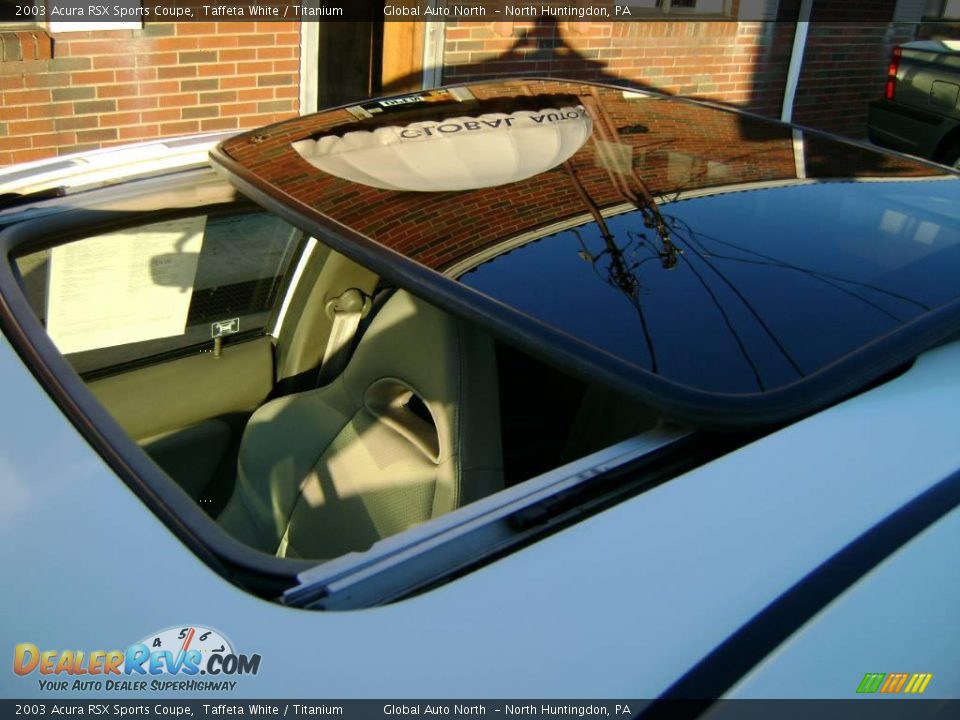 2003 Acura RSX Sports Coupe Taffeta White / Titanium Photo #14
