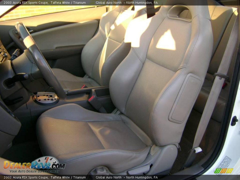 2003 Acura RSX Sports Coupe Taffeta White / Titanium Photo #18