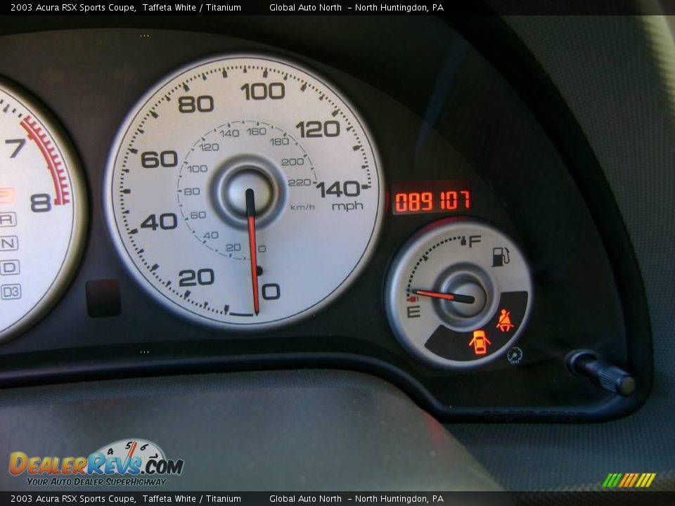 2003 Acura RSX Sports Coupe Taffeta White / Titanium Photo #21