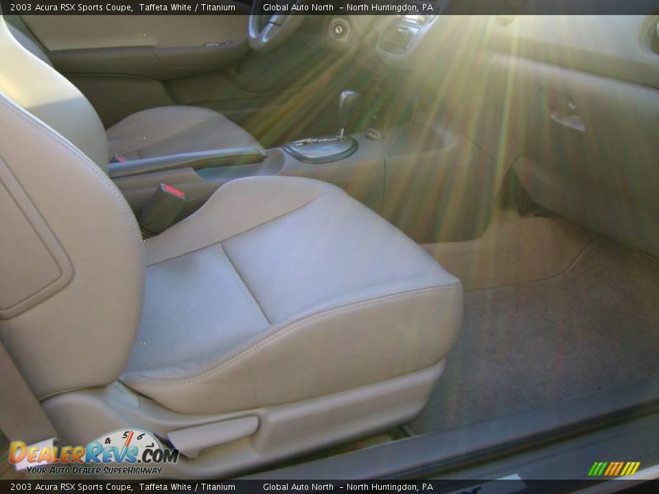 2003 Acura RSX Sports Coupe Taffeta White / Titanium Photo #22