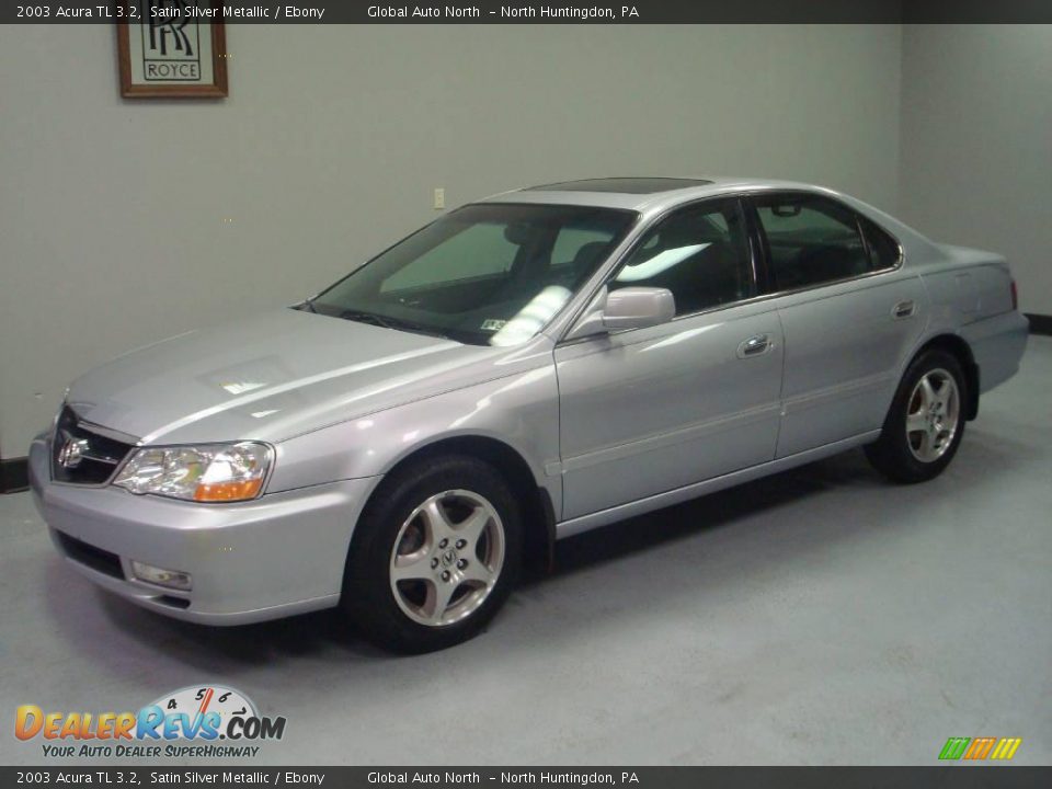 2003 Acura TL 3.2 Satin Silver Metallic / Ebony Photo #1