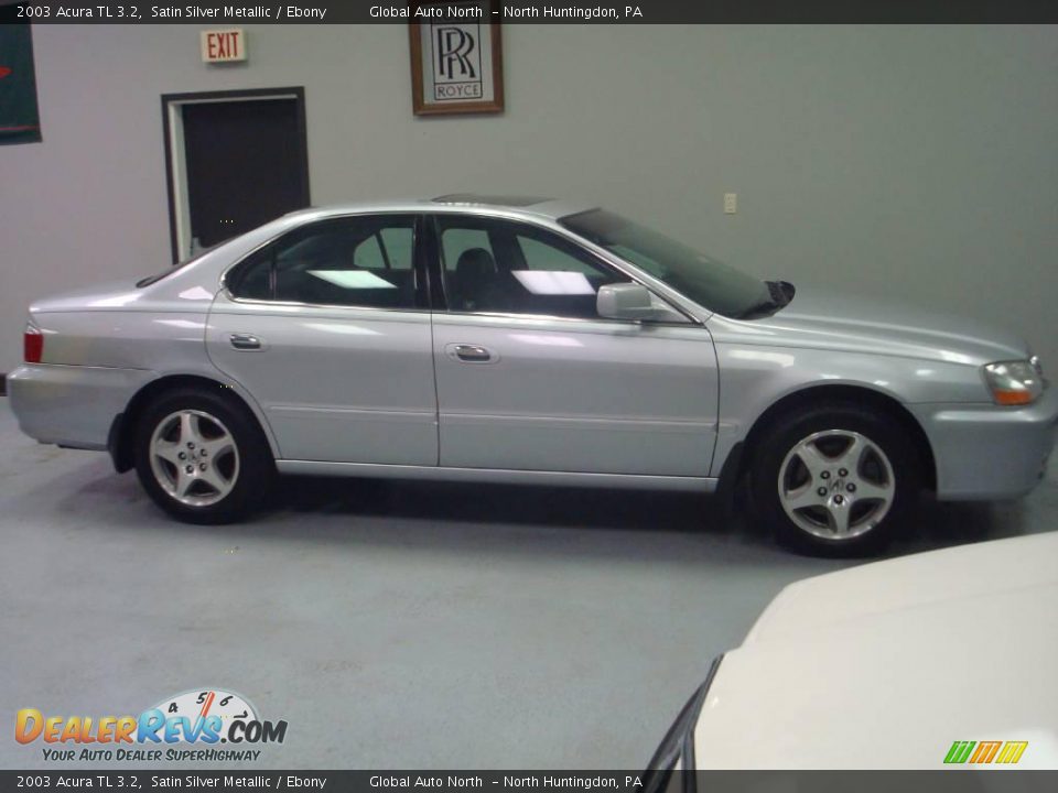 2003 Acura TL 3.2 Satin Silver Metallic / Ebony Photo #6