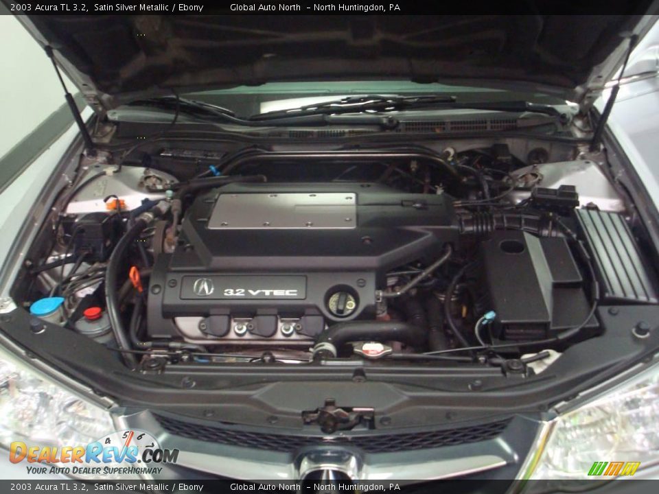 2003 Acura TL 3.2 Satin Silver Metallic / Ebony Photo #11