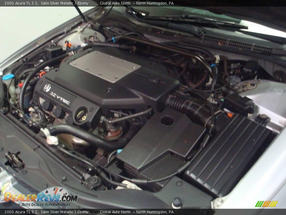 2003 Acura TL 3.2 Satin Silver Metallic / Ebony Photo #12