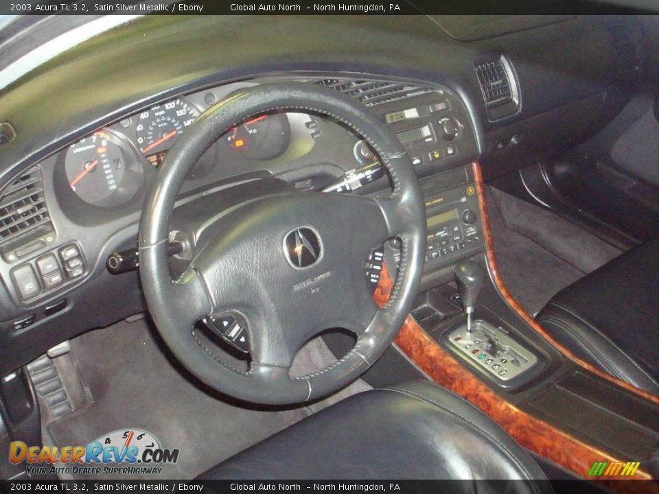 2003 Acura TL 3.2 Satin Silver Metallic / Ebony Photo #14