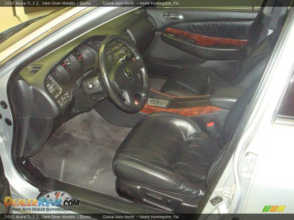 2003 Acura TL 3.2 Satin Silver Metallic / Ebony Photo #16