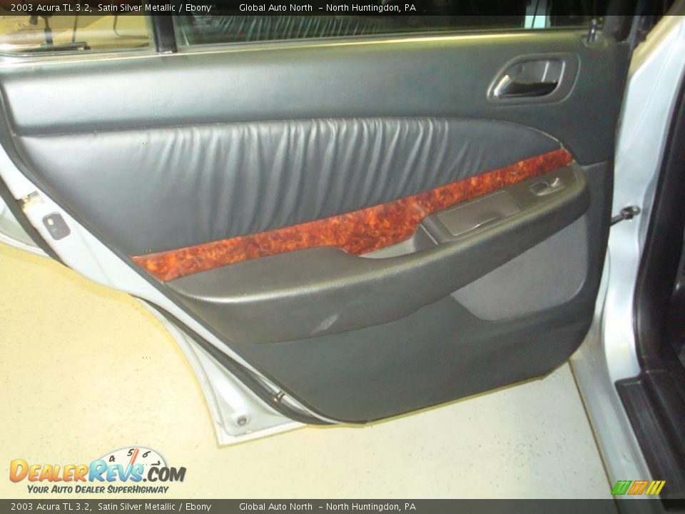 2003 Acura TL 3.2 Satin Silver Metallic / Ebony Photo #17