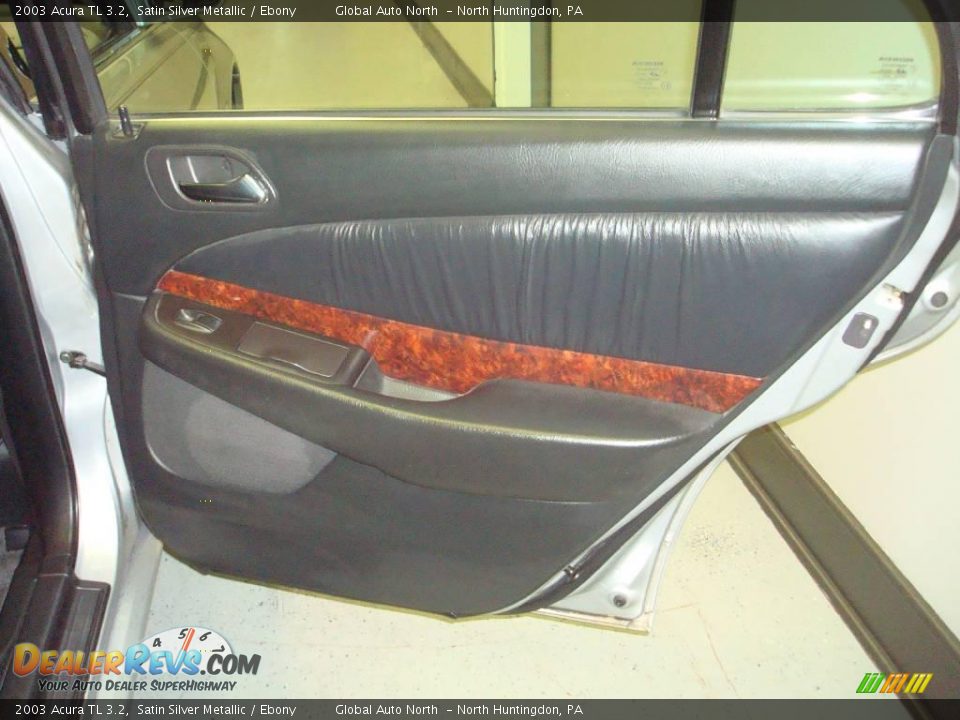2003 Acura TL 3.2 Satin Silver Metallic / Ebony Photo #21