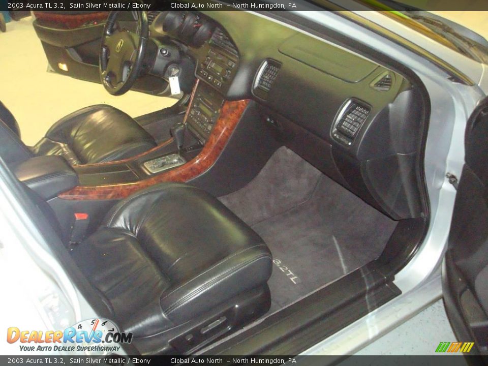 2003 Acura TL 3.2 Satin Silver Metallic / Ebony Photo #24