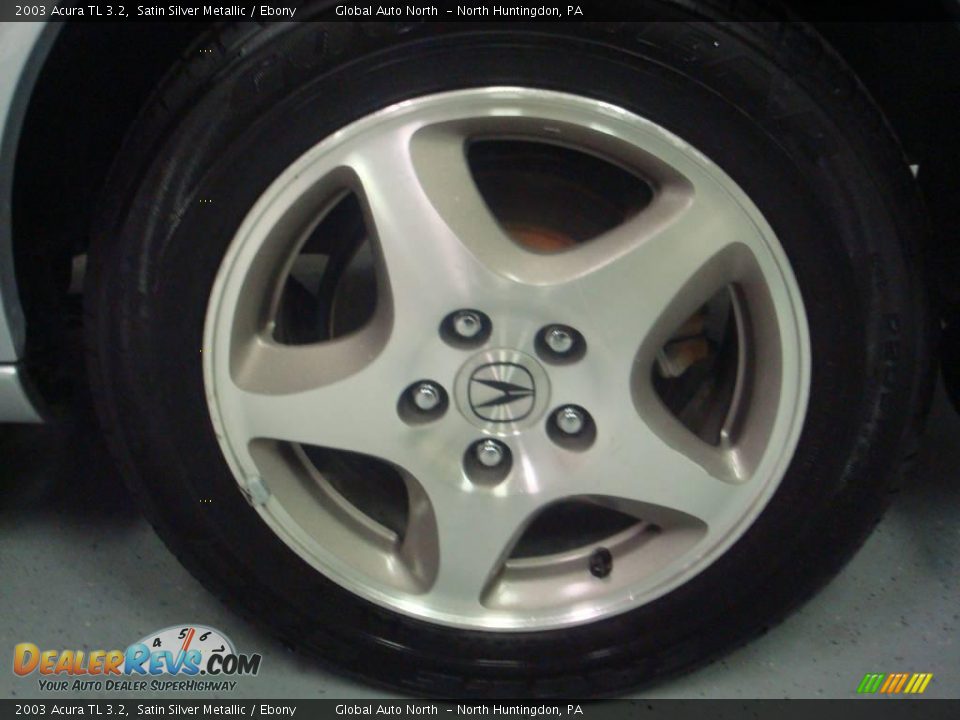 2003 Acura TL 3.2 Satin Silver Metallic / Ebony Photo #26