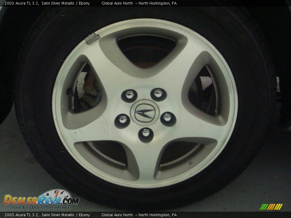 2003 Acura TL 3.2 Satin Silver Metallic / Ebony Photo #27