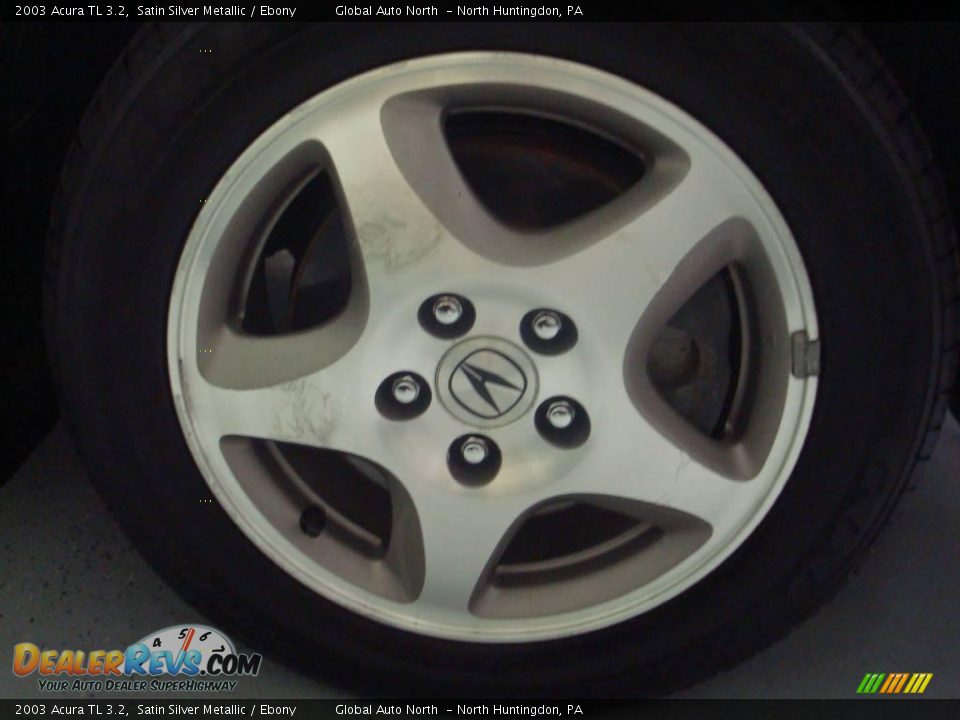 2003 Acura TL 3.2 Satin Silver Metallic / Ebony Photo #28