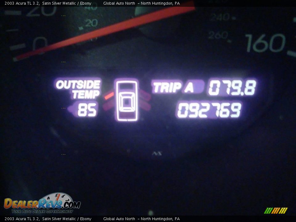 2003 Acura TL 3.2 Satin Silver Metallic / Ebony Photo #30