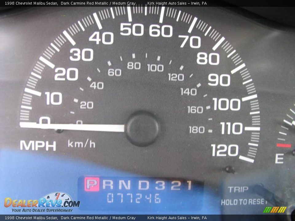 1998 Chevrolet Malibu Sedan Dark Carmine Red Metallic / Medum Gray Photo #20