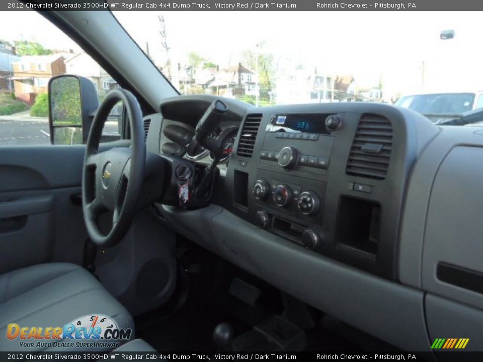 2012 Chevrolet Silverado 3500HD WT Regular Cab 4x4 Dump Truck Victory Red / Dark Titanium Photo #11