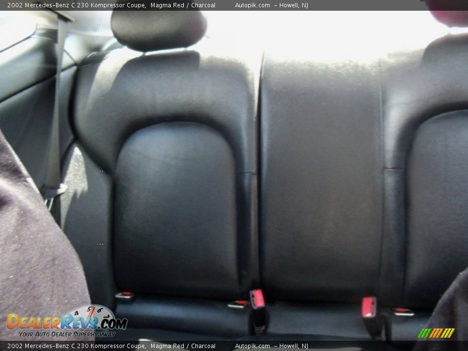 2002 Mercedes-Benz C 230 Kompressor Coupe Magma Red / Charcoal Photo #11