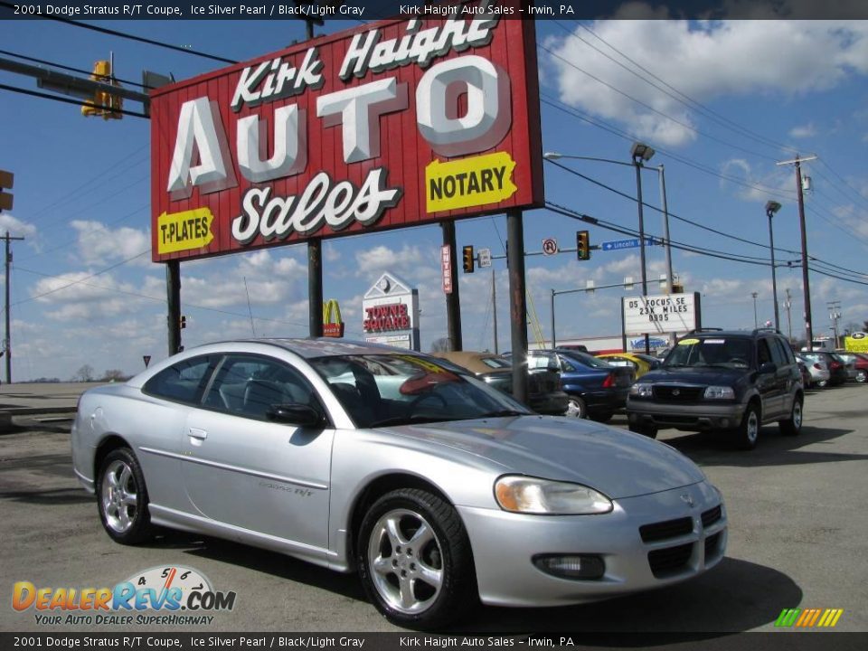 2001 Dodge Stratus R/T Coupe Ice Silver Pearl / Black/Light Gray Photo #1