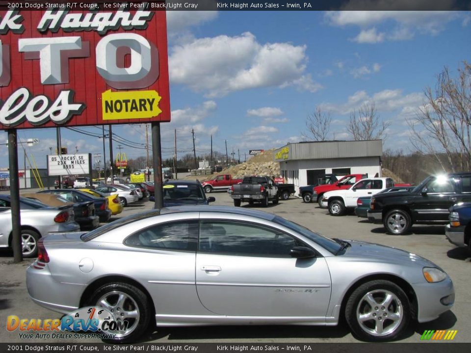 2001 Dodge Stratus R/T Coupe Ice Silver Pearl / Black/Light Gray Photo #2