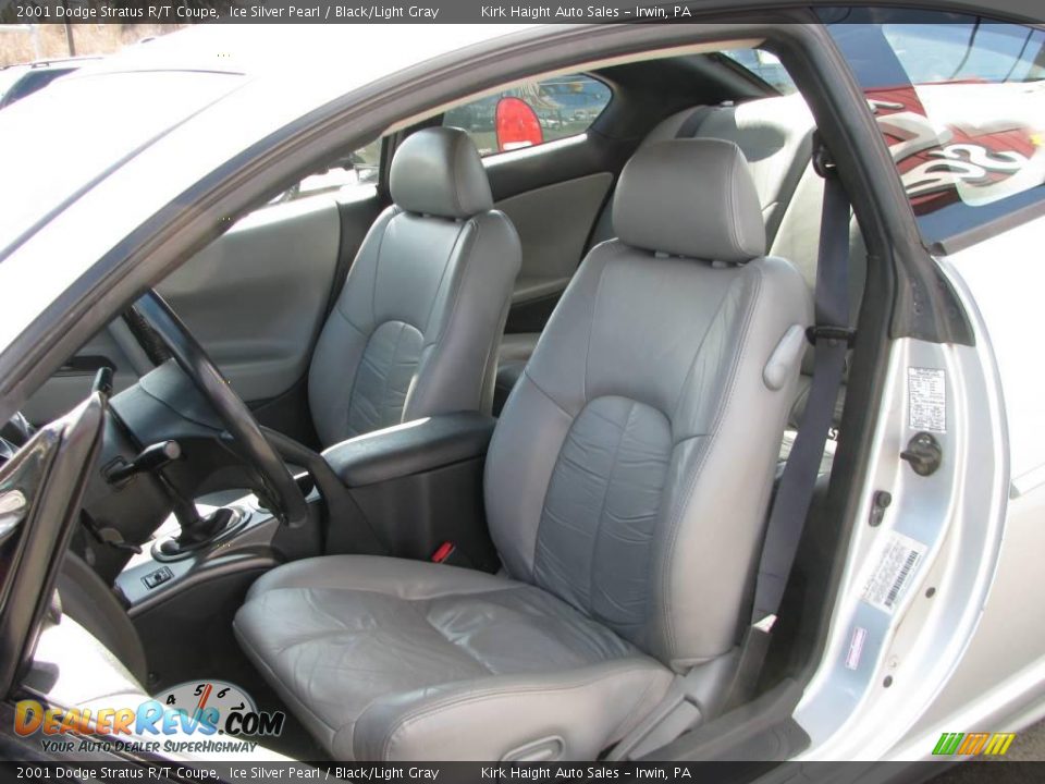 2001 Dodge Stratus R/T Coupe Ice Silver Pearl / Black/Light Gray Photo #3