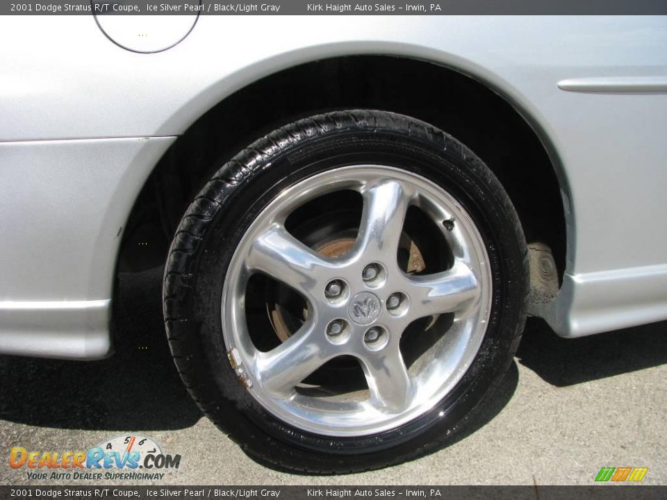 2001 Dodge Stratus R/T Coupe Ice Silver Pearl / Black/Light Gray Photo #4
