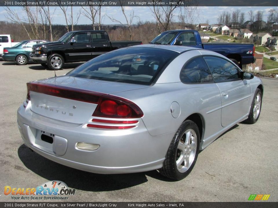 2001 Dodge Stratus R/T Coupe Ice Silver Pearl / Black/Light Gray Photo #5