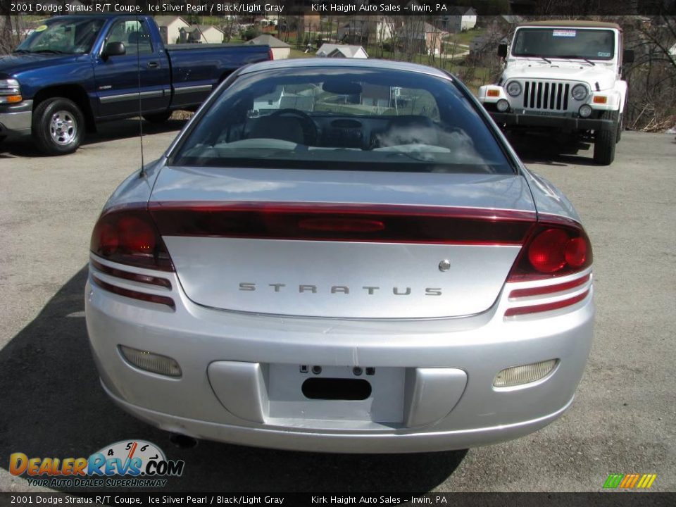 2001 Dodge Stratus R/T Coupe Ice Silver Pearl / Black/Light Gray Photo #6