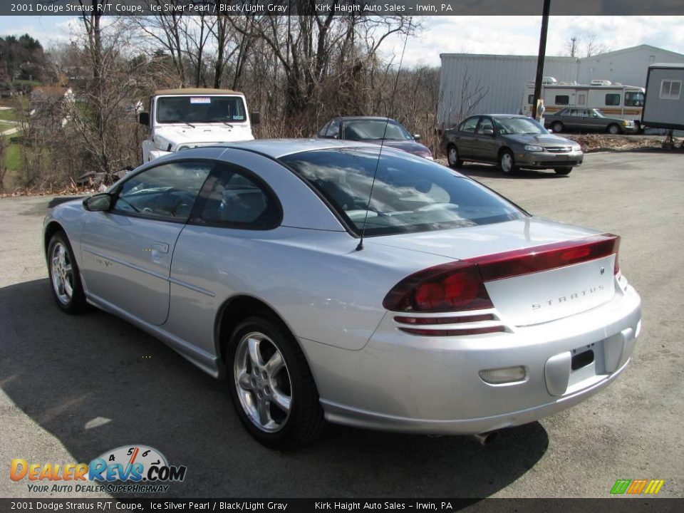 2001 Dodge Stratus R/T Coupe Ice Silver Pearl / Black/Light Gray Photo #7